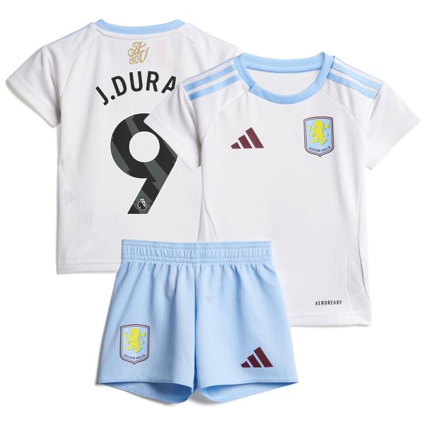 Aston Villa aston villa adidas away baby kit 2024-25 with j.duran 9 printing Kits - Official Football Shirts & Training Gear