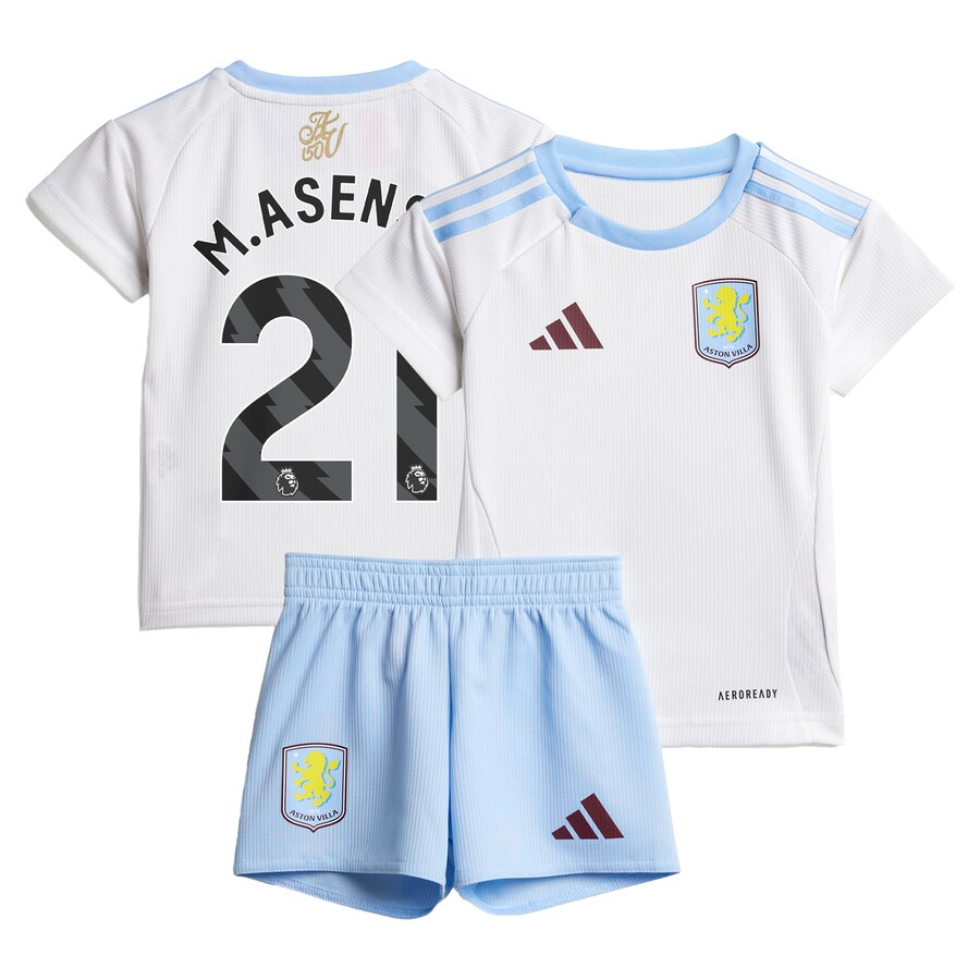 Aston Villa aston villa adidas away baby kit 2024-25 with m.asensio 21 printing Kits - Official Football Shirts & Training Gear