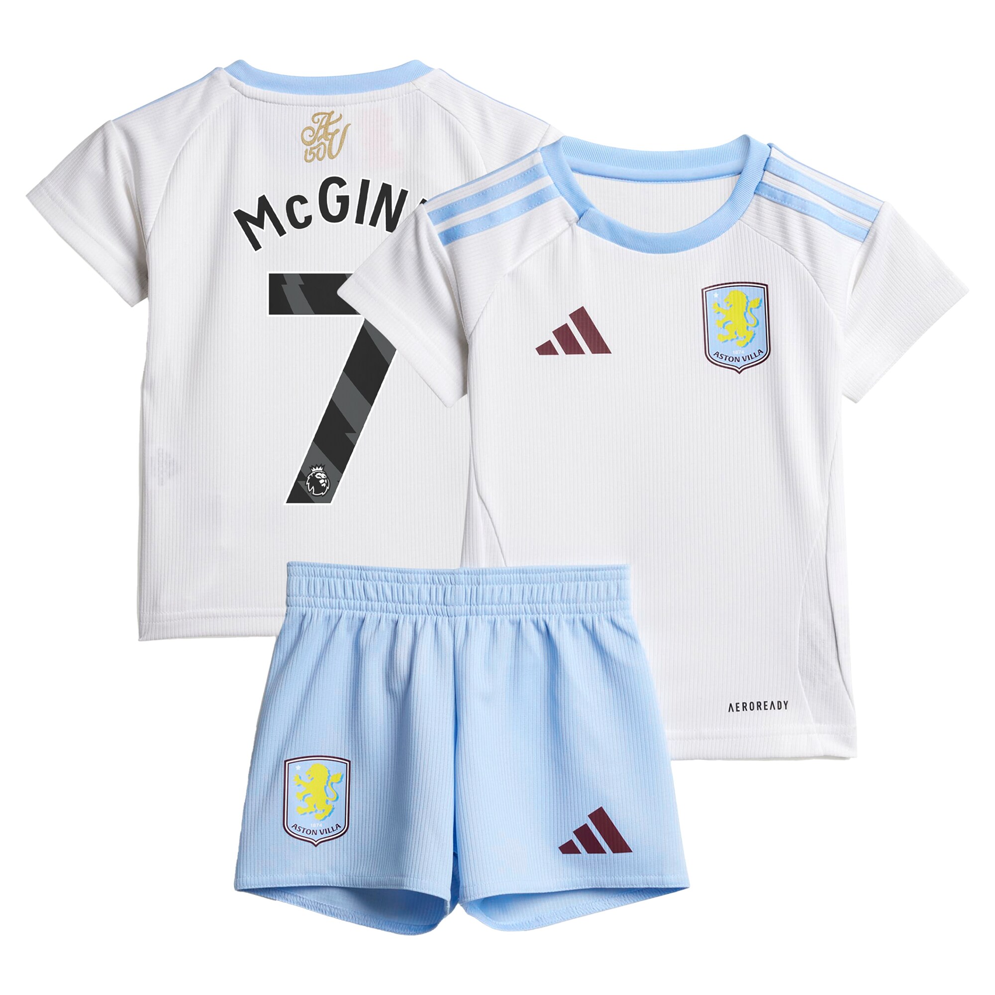 Aston Villa aston villa adidas away baby kit 2024-25 with mcginn 7 printing Kits - Official Football Shirts & Training Gear