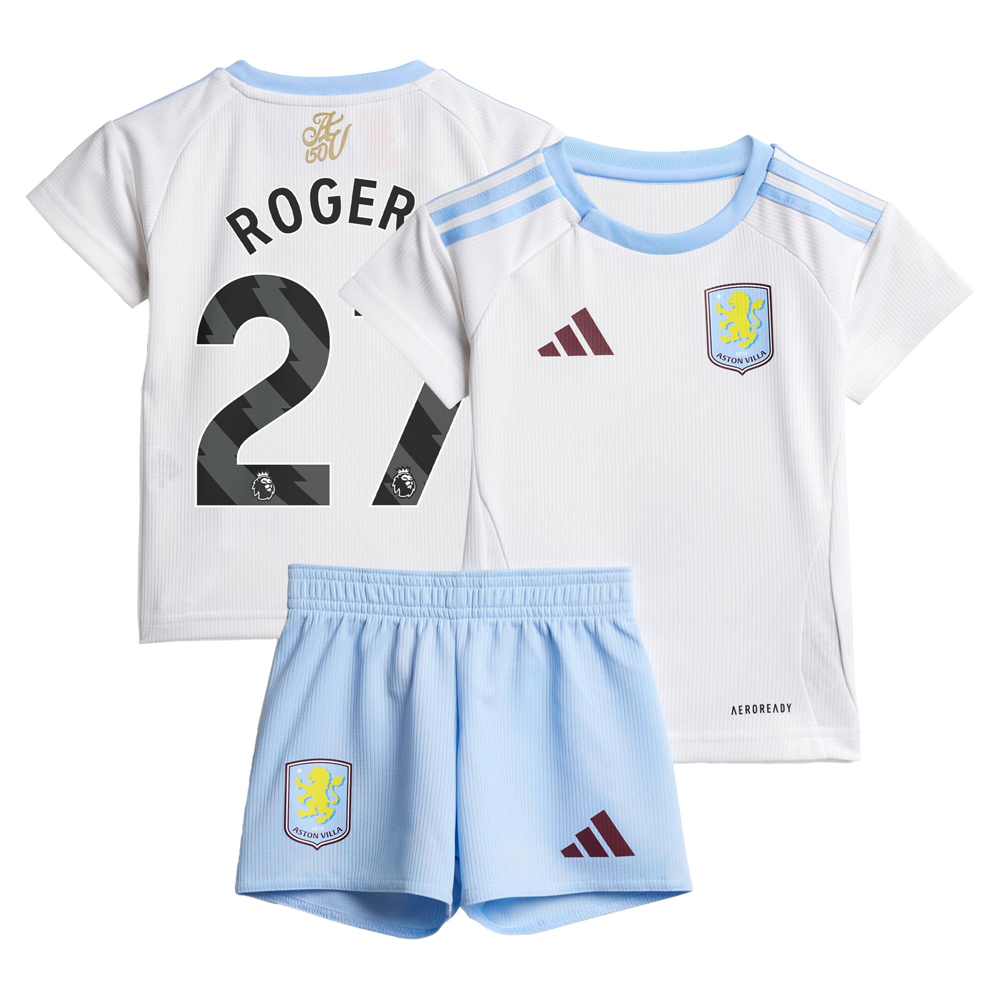 Aston Villa aston villa adidas away baby kit 2024-25 with rogers 27 printing Kits - Official Football Shirts & Training Gear