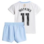 Aston Villa aston villa adidas away baby kit 2024-25 with watkins 11 printing Kits - Official Football Shirts & Training Gear