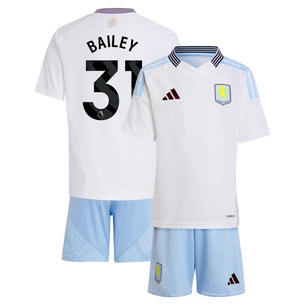 Aston Villa aston villa adidas away mini kit 2024-25 with bailey 31 printing Kits - Official Football Shirts & Training Gear