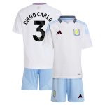 Aston Villa aston villa adidas away mini kit 2024-25 with diego carlos 3 printing Kits - Official Football Shirts & Training Gear