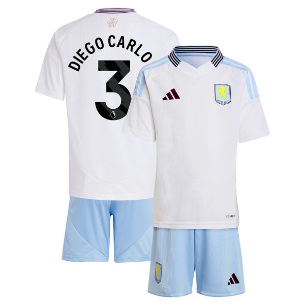 Aston Villa aston villa adidas away mini kit 2024-25 with diego carlos 3 printing Kits - Official Football Shirts & Training Gear