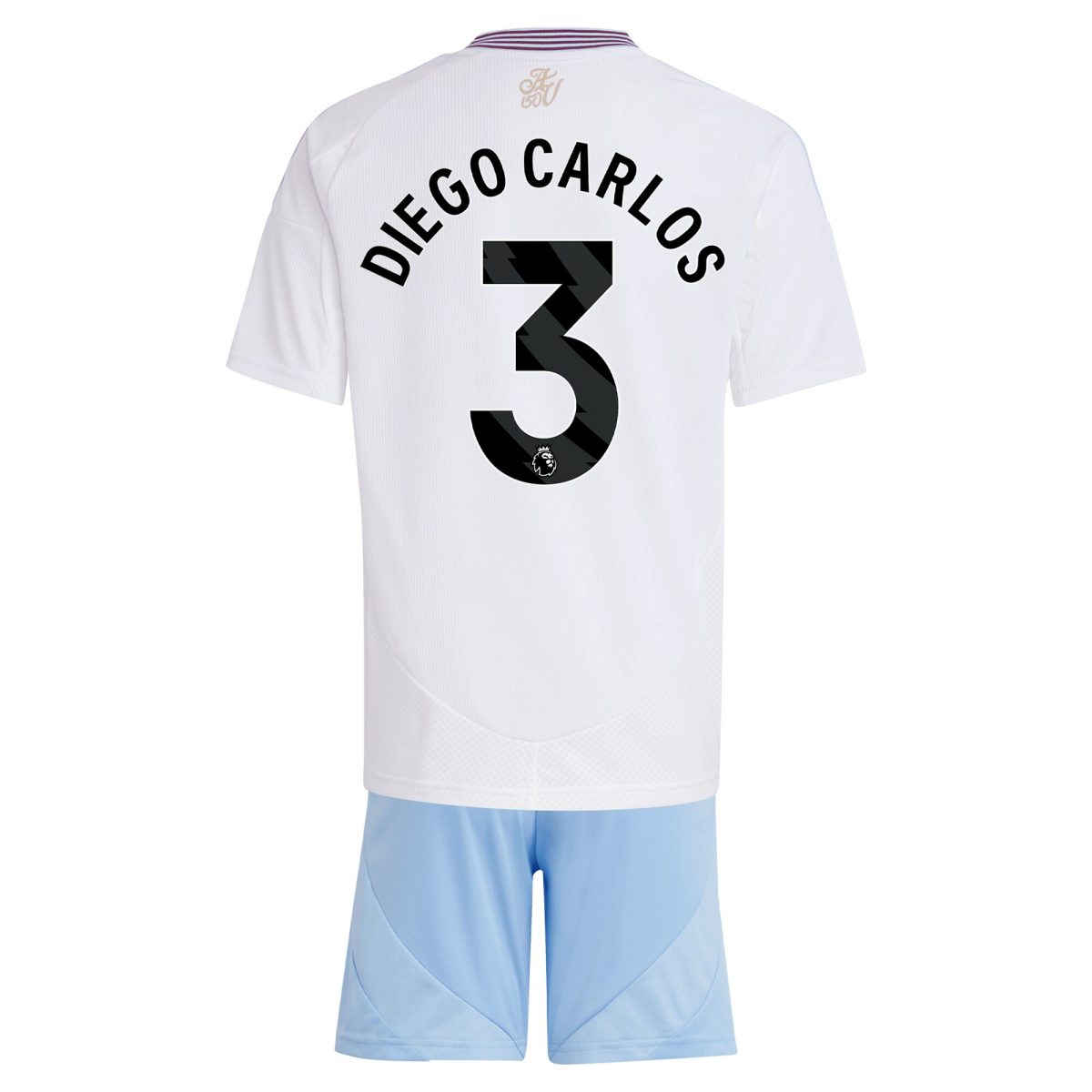 Aston Villa aston villa adidas away mini kit 2024-25 with diego carlos 3 printing Kits - Official Football Shirts & Training Gear