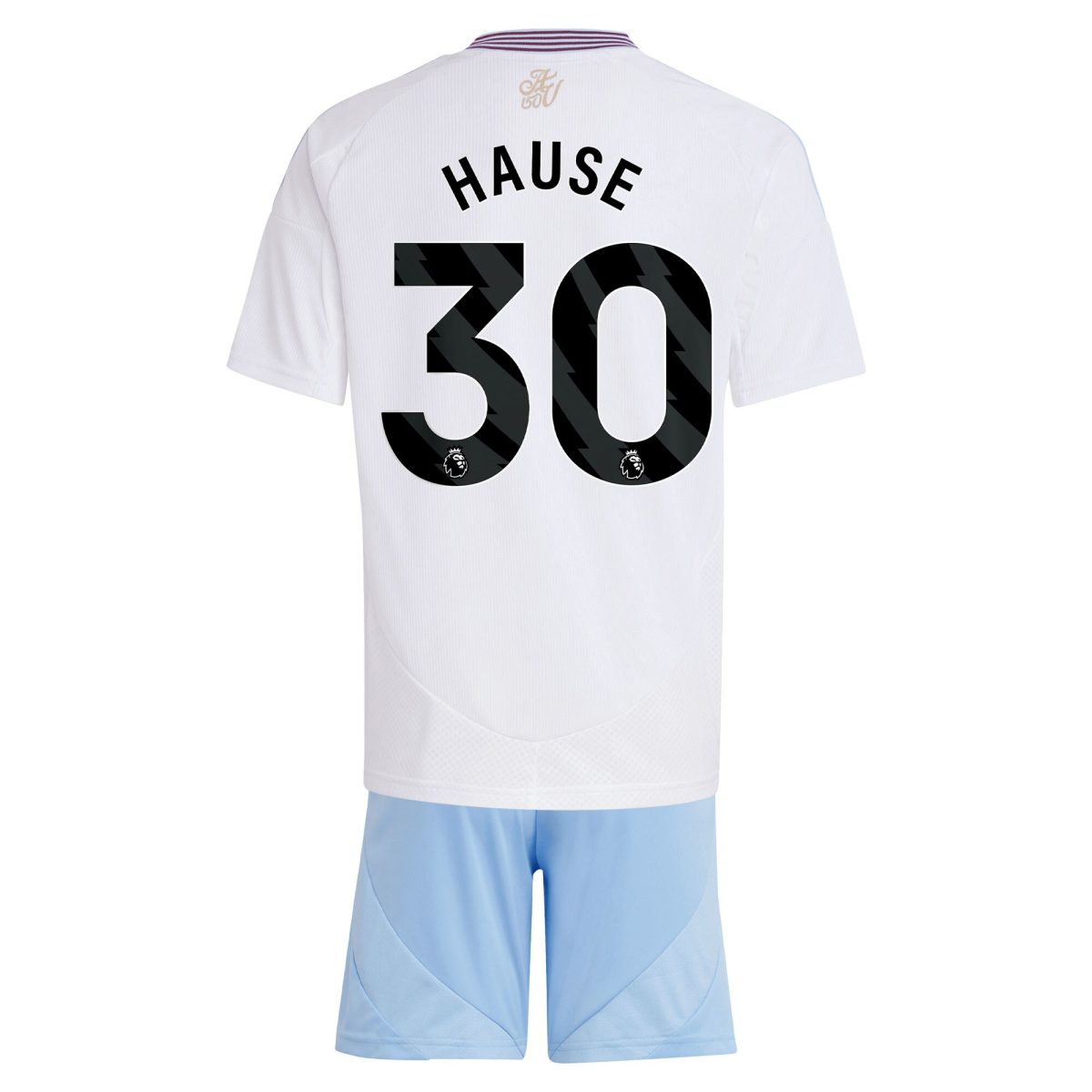 Aston Villa aston villa adidas away mini kit 2024-25 with hause 30 printing Kits - Official Football Shirts & Training Gear