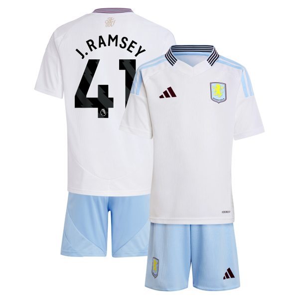 Aston Villa aston villa adidas away mini kit 2024-25 with j. ramsey 41 printing Kits - Official Football Shirts & Training Gear