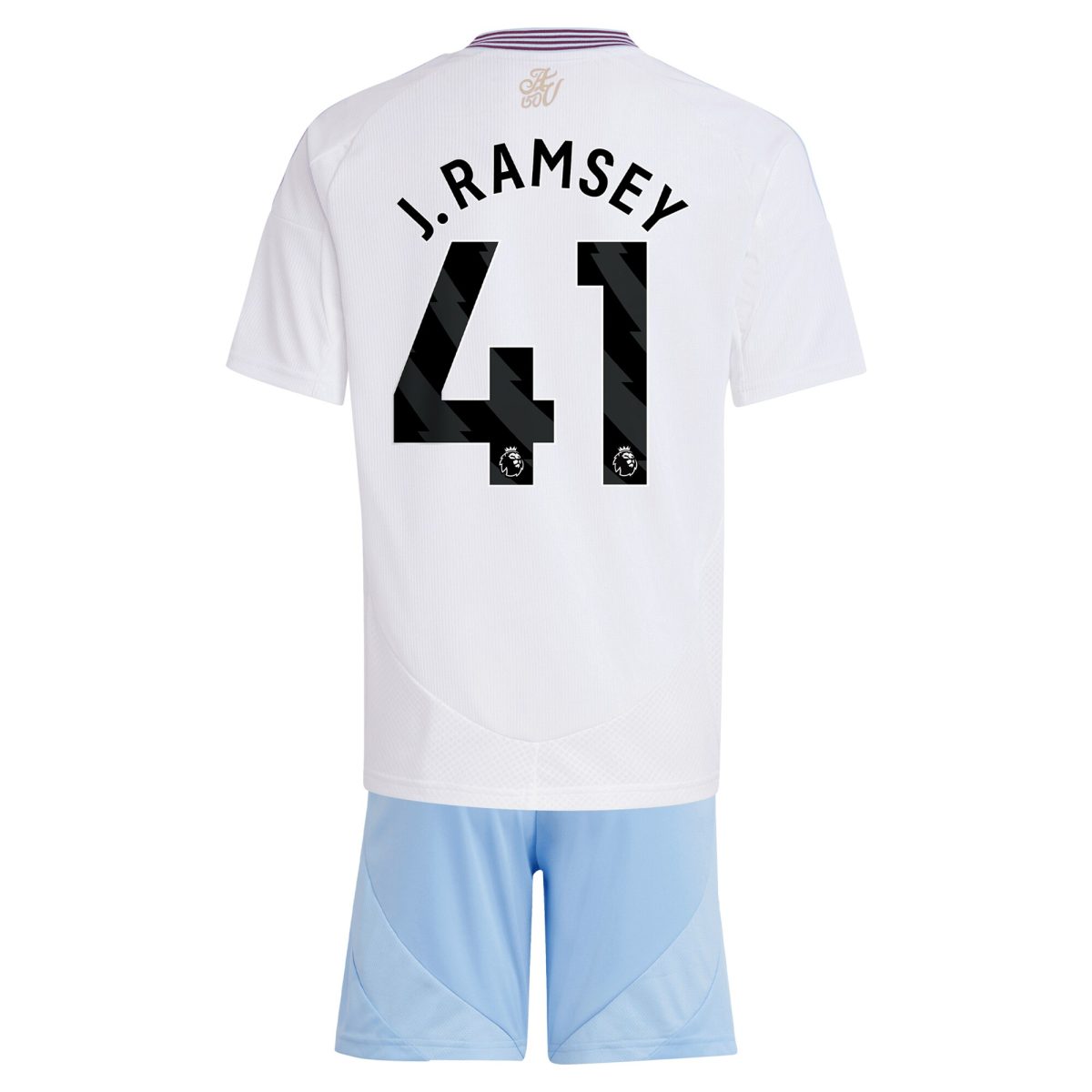 Aston Villa aston villa adidas away mini kit 2024-25 with j. ramsey 41 printing Kits - Official Football Shirts & Training Gear