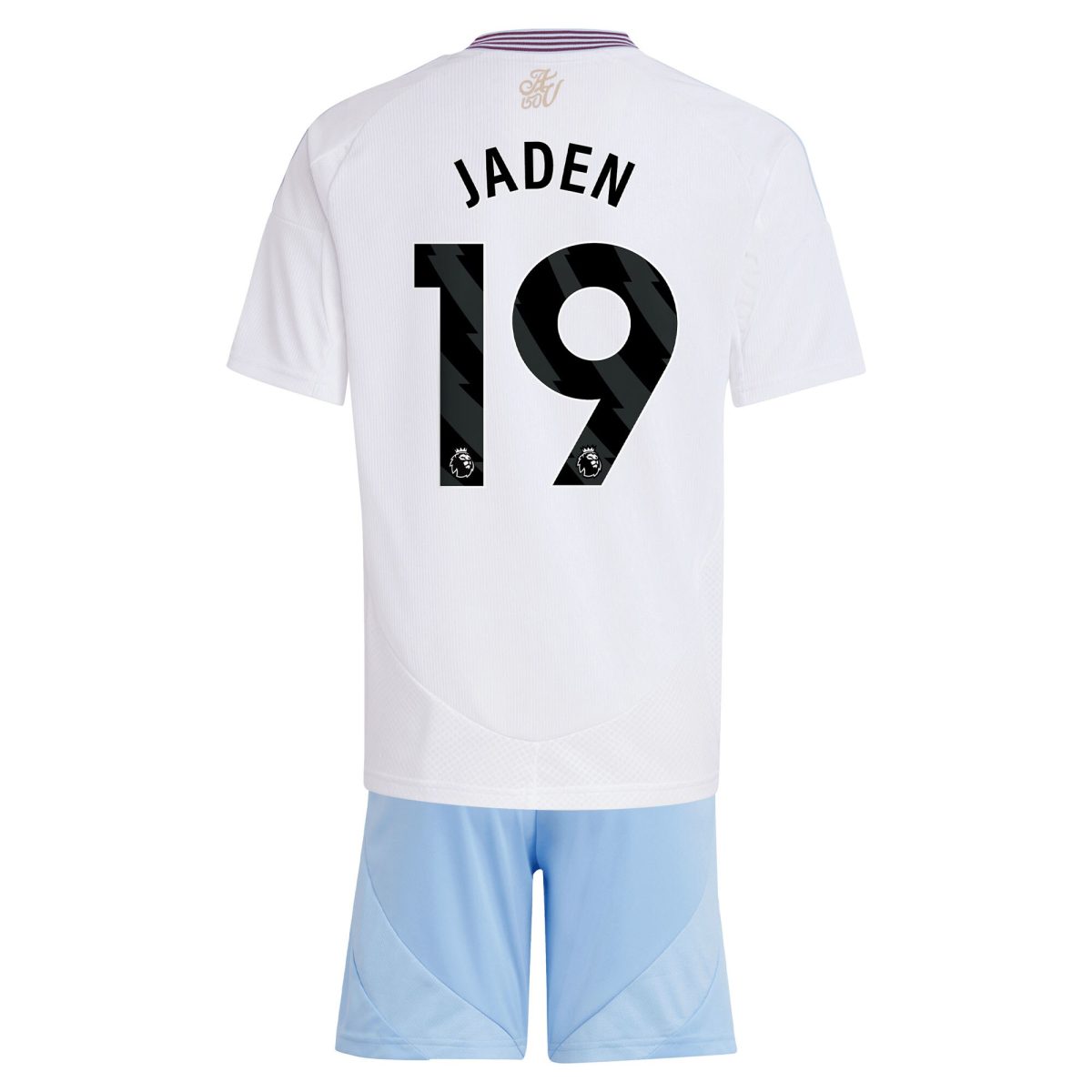 Aston Villa aston villa adidas away mini kit 2024-25 with jaden 19 printing Kits - Official Football Shirts & Training Gear