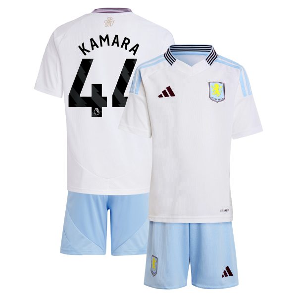 Aston Villa aston villa adidas away mini kit 2024-25 with kamara 44 printing Kits - Official Football Shirts & Training Gear
