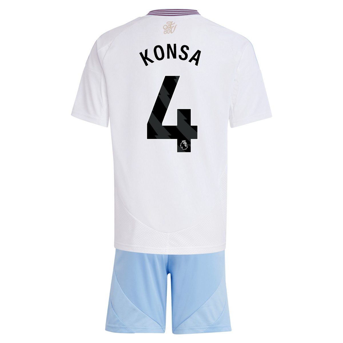 Aston Villa aston villa adidas away mini kit 2024-25 with konsa 4 printing Kits - Official Football Shirts & Training Gear