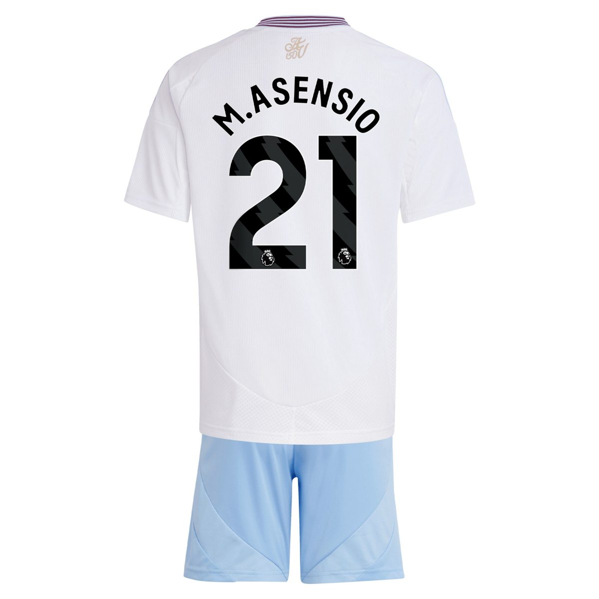 Aston Villa aston villa adidas away mini kit 2024-25 with m.asensio 21 printing Kits - Official Football Shirts & Training Gear