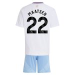 Aston Villa aston villa adidas away mini kit 2024-25 with maatsen 22 printing Kits - Official Football Shirts & Training Gear