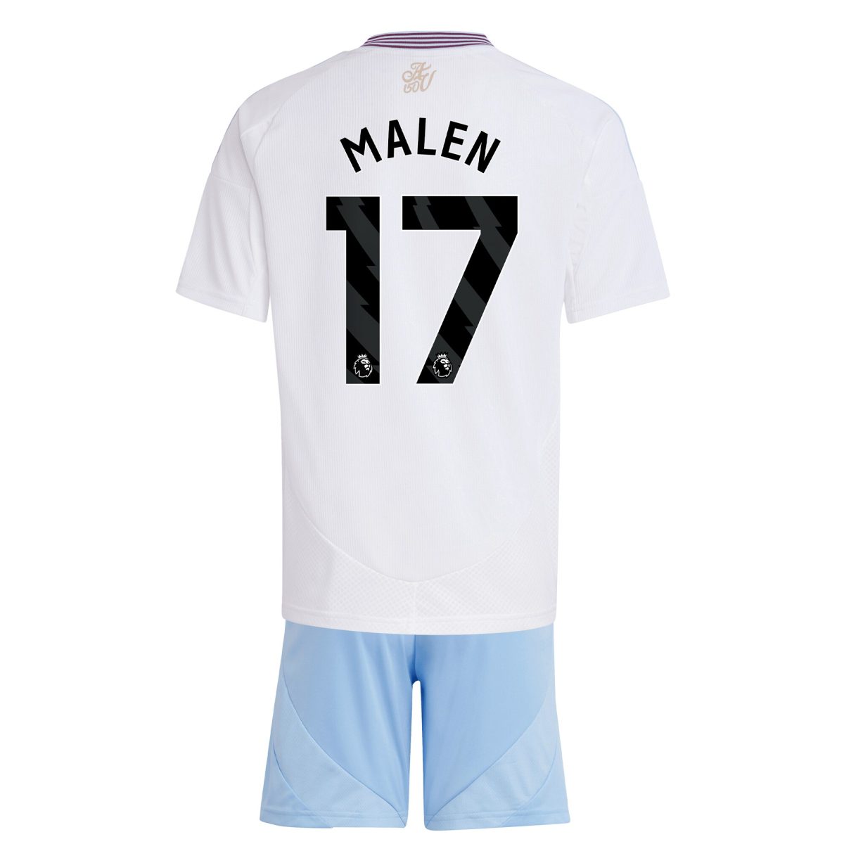 Aston Villa aston villa adidas away mini kit 2024-25 with malen 17 printing Kits - Official Football Shirts & Training Gear