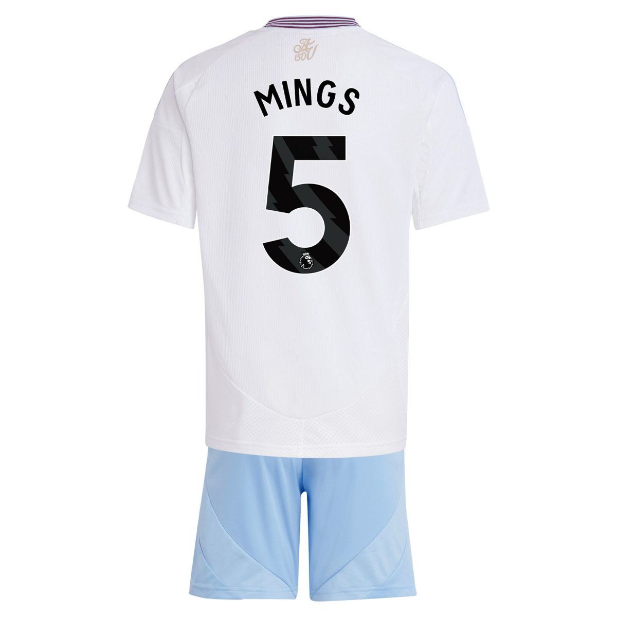 Aston Villa aston villa adidas away mini kit 2024-25 with mings 5 printing Kits - Official Football Shirts & Training Gear