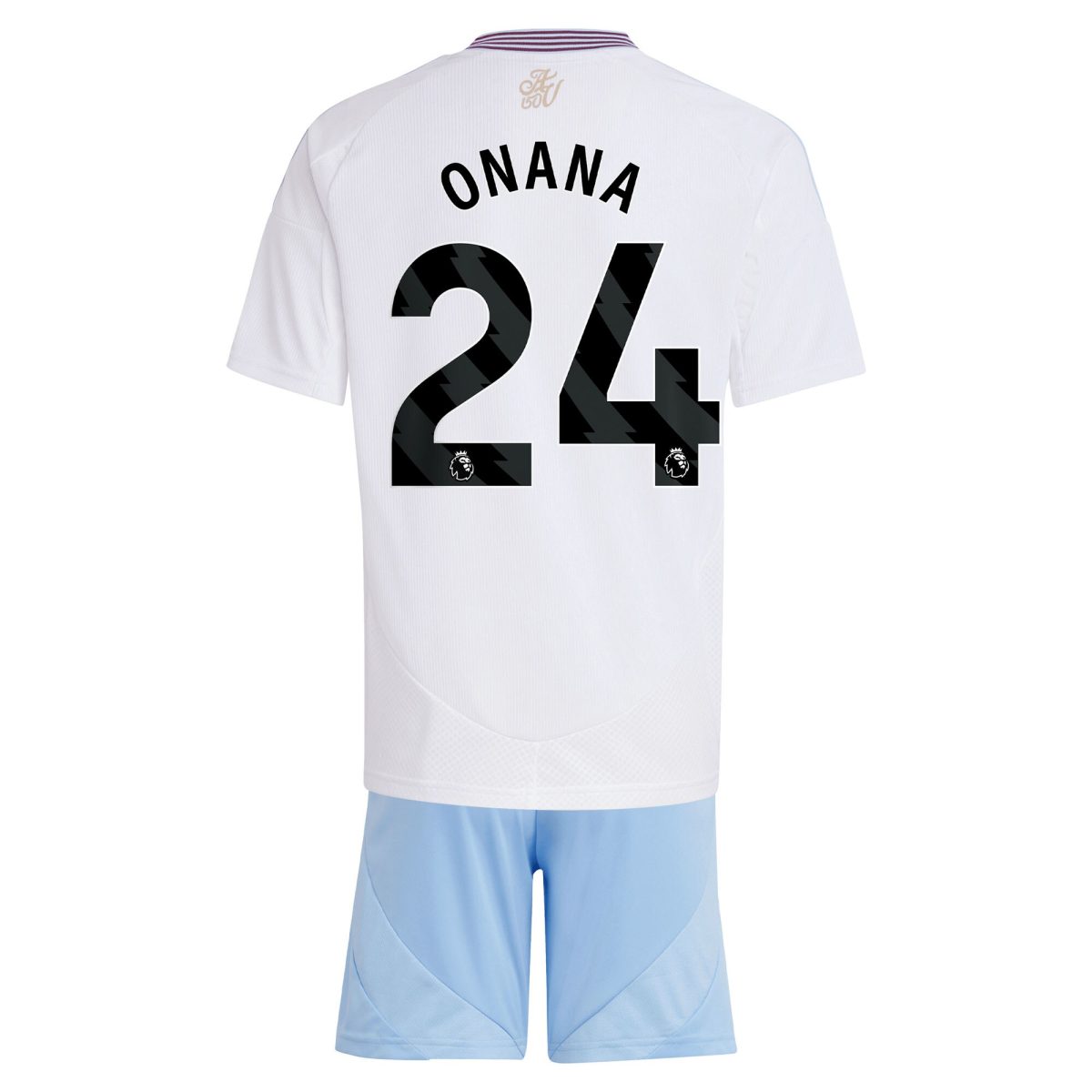 Aston Villa aston villa adidas away mini kit 2024-25 with onana 24 printing Kits - Official Football Shirts & Training Gear