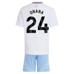 Aston Villa aston villa adidas away mini kit 2024-25 with onana 24 printing Kits - Official Football Shirts & Training Gear