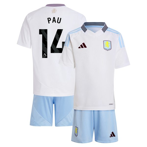 Aston Villa aston villa adidas away mini kit 2024-25 with pau 14 printing Kits - Official Football Shirts & Training Gear