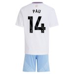 Aston Villa aston villa adidas away mini kit 2024-25 with pau 14 printing Kits - Official Football Shirts & Training Gear