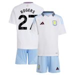 Aston Villa aston villa adidas away mini kit 2024-25 with rogers 27 printing Kits - Official Football Shirts & Training Gear