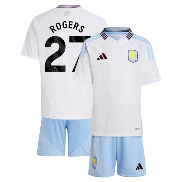 Aston Villa aston villa adidas away mini kit 2024-25 with rogers 27 printing Kits - Official Football Shirts & Training Gear