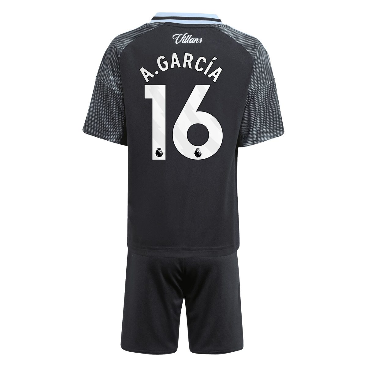 Aston Villa aston villa adidas away mini kit 2025-26 with a.garcía 16 printing Kits - Official Football Shirts & Training Gear