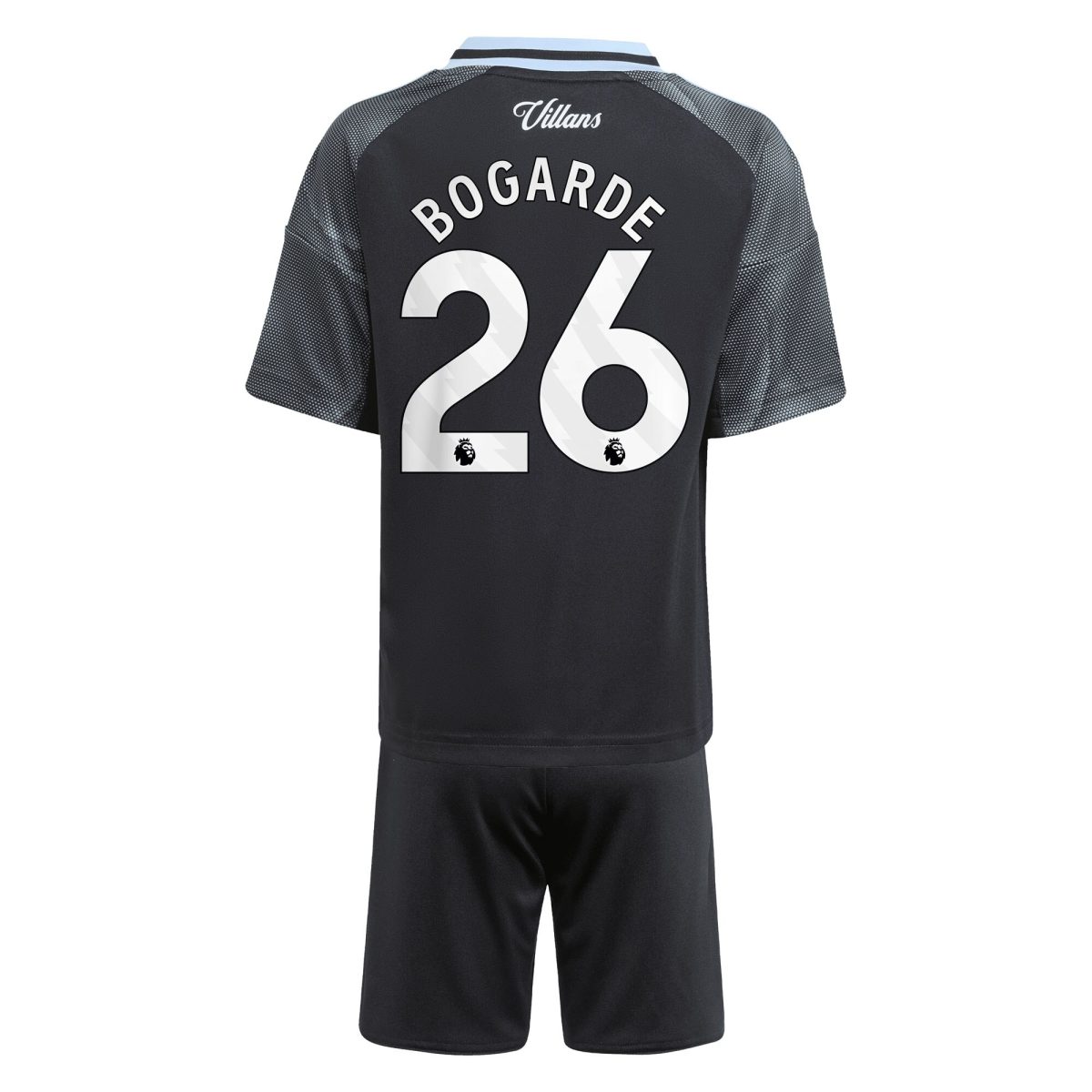 Aston Villa aston villa adidas away mini kit 2025-26 with bogarde 26 printing Kits - Official Football Shirts & Training Gear