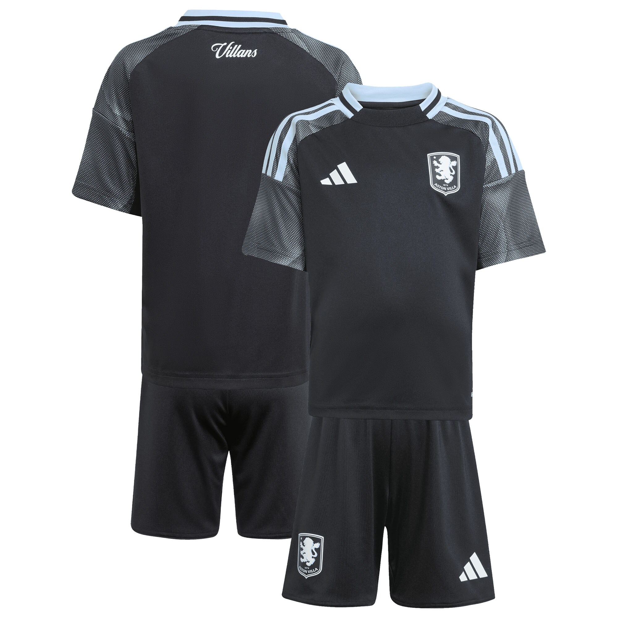 Aston Villa aston villa adidas away mini kit 2025-26 with custom printing Kits - Official Football Shirts & Training Gear