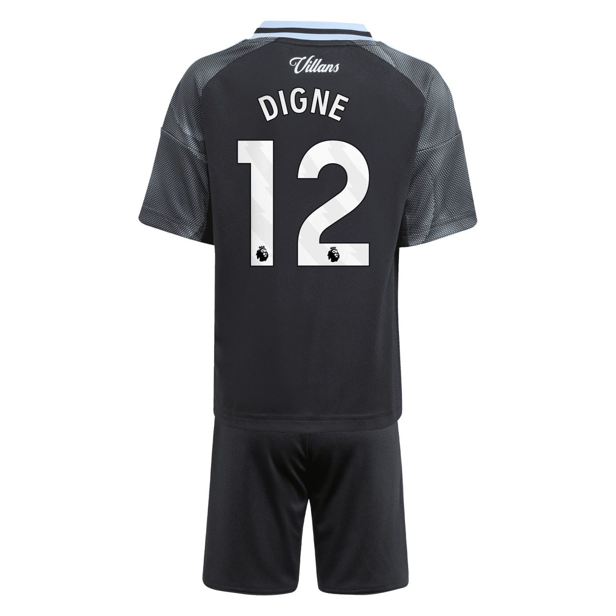 Aston Villa aston villa adidas away mini kit 2025-26 with digne 12 printing Kits - Official Football Shirts & Training Gear