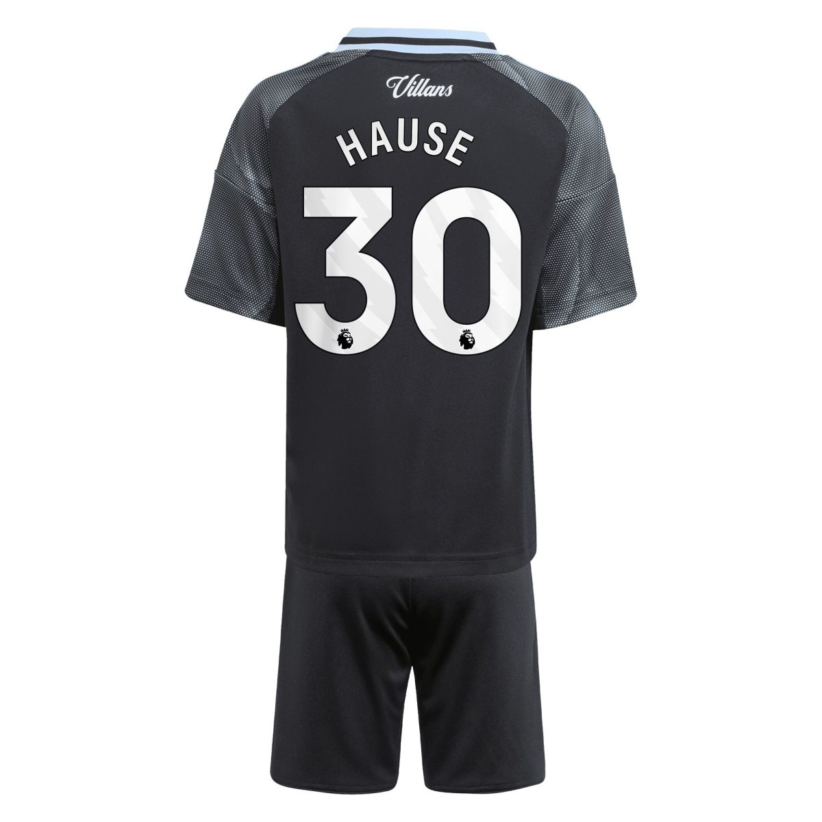 Aston Villa aston villa adidas away mini kit 2025-26 with hause 30 printing Kits - Official Football Shirts & Training Gear
