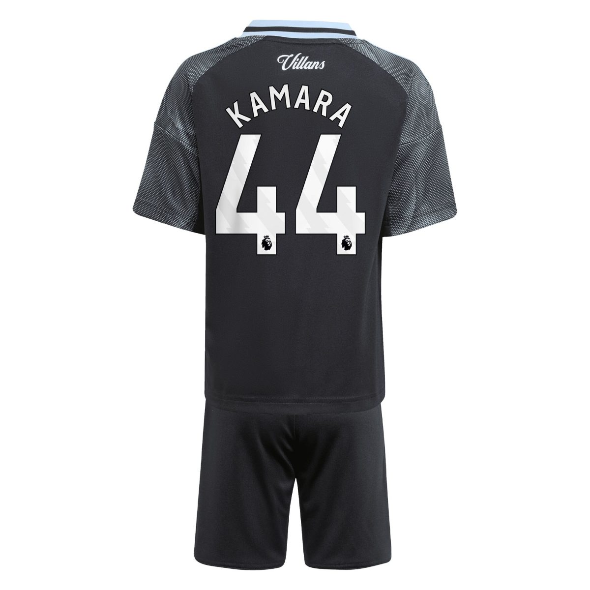 Aston Villa aston villa adidas away mini kit 2025-26 with kamara 44 printing Kits - Official Football Shirts & Training Gear