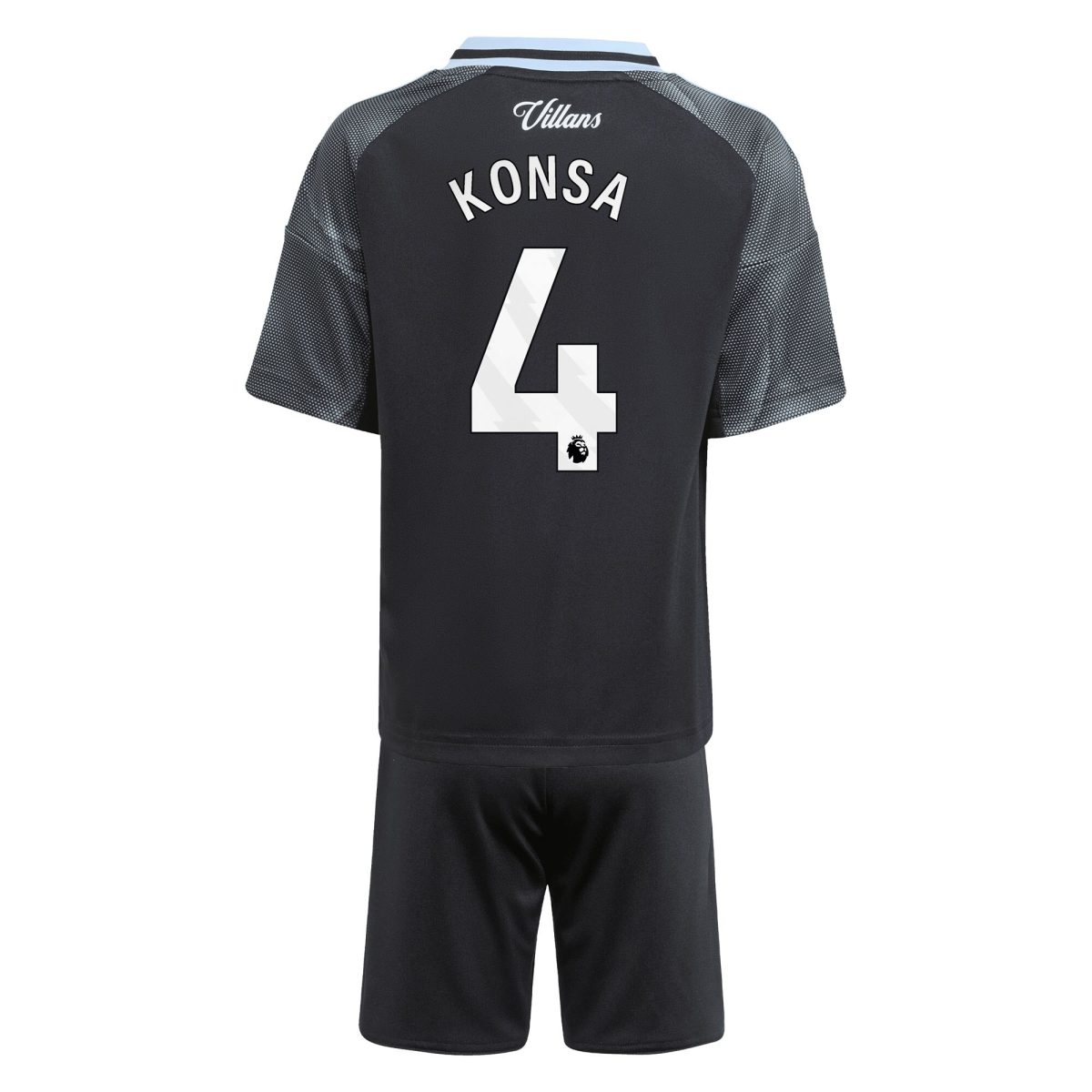 Aston Villa aston villa adidas away mini kit 2025-26 with konsa 4 printing Kits - Official Football Shirts & Training Gear