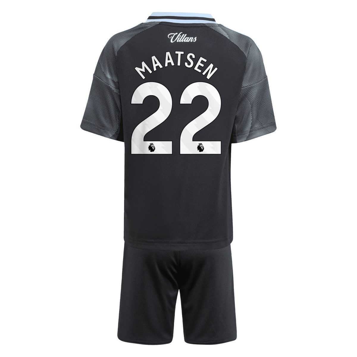 Aston Villa aston villa adidas away mini kit 2025-26 with maatsen 22 printing Kits - Official Football Shirts & Training Gear