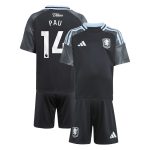 Aston Villa aston villa adidas away mini kit 2025-26 with pau 14 printing Kits - Official Football Shirts & Training Gear