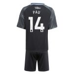 Aston Villa aston villa adidas away mini kit 2025-26 with pau 14 printing Kits - Official Football Shirts & Training Gear