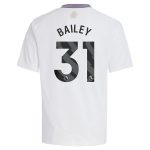 Aston Villa aston villa adidas away shirt 2024-25 – kids with bailey 31 printing Kits - Official Football Shirts & Training Gear