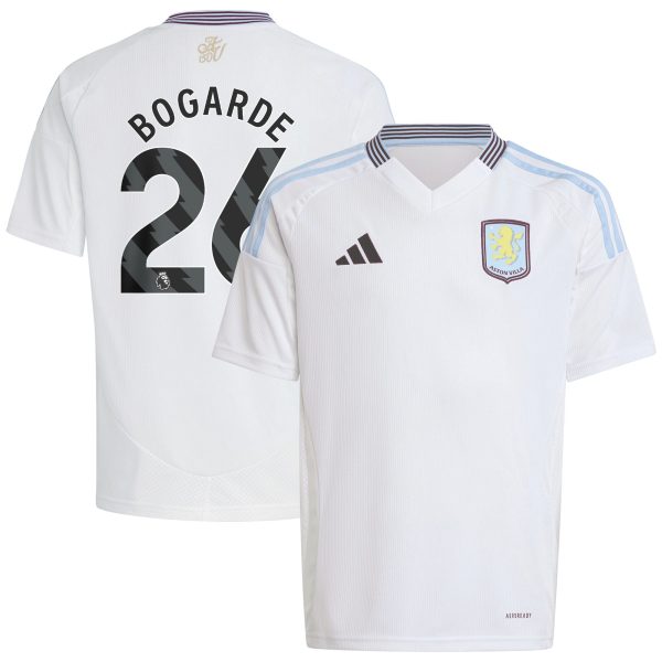 Aston Villa aston villa adidas away shirt 2024-25 – kids with bogarde 26 printing Kits - Official Football Shirts & Training Gear