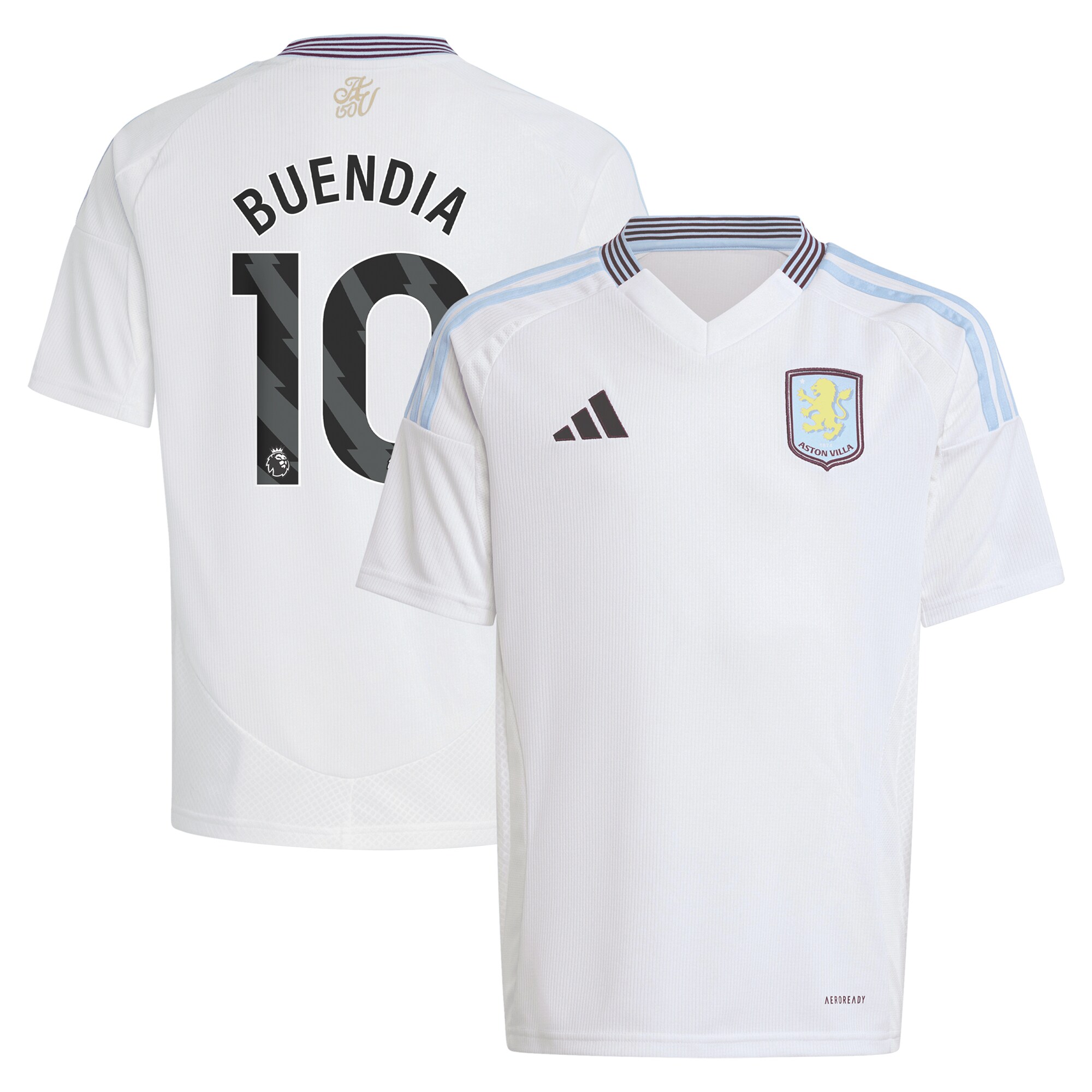 Aston Villa aston villa adidas away shirt 2024-25 – kids with buendia 10 printing Kits - Official Football Shirts & Training Gear
