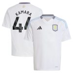 Aston Villa aston villa adidas away shirt 2024-25 – kids with kamara 44 printing Kits - Official Football Shirts & Training Gear
