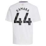 Aston Villa aston villa adidas away shirt 2024-25 – kids with kamara 44 printing Kits - Official Football Shirts & Training Gear
