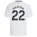 Aston Villa aston villa adidas away shirt 2024-25 – kids with maatsen 22 printing Kits - Official Football Shirts & Training Gear