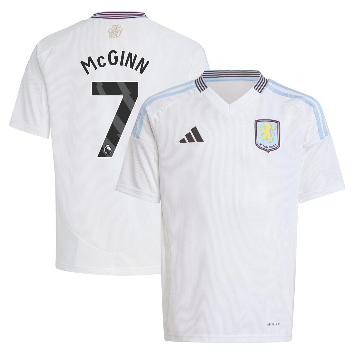 Aston Villa aston villa adidas away shirt 2024-25 – kids with mcginn 7 printing Kits - Official Football Shirts & Training Gear