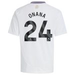Aston Villa aston villa adidas away shirt 2024-25 – kids with onana 24 printing Kits - Official Football Shirts & Training Gear