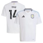 Aston Villa aston villa adidas away shirt 2024-25 – kids with pau 14 printing Kits - Official Football Shirts & Training Gear