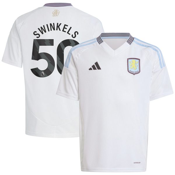 Aston Villa aston villa adidas away shirt 2024-25 – kids with swinkels 50 printing Kits - Official Football Shirts & Training Gear