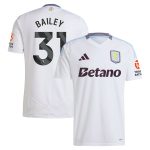 Aston Villa aston villa adidas away shirt 2024-25 with bailey 31 printing Kits - Official Football Shirts & Training Gear