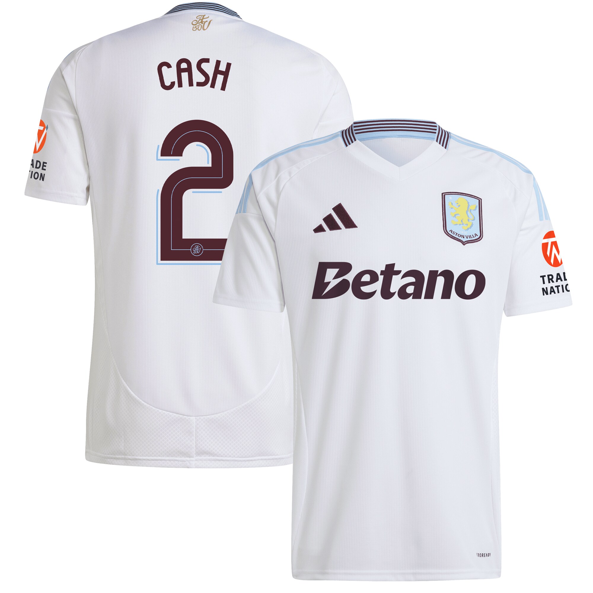 Aston Villa aston villa adidas away shirt 2024-25 with cash 2 cup printing Kits - Official Football Shirts & Training Gear