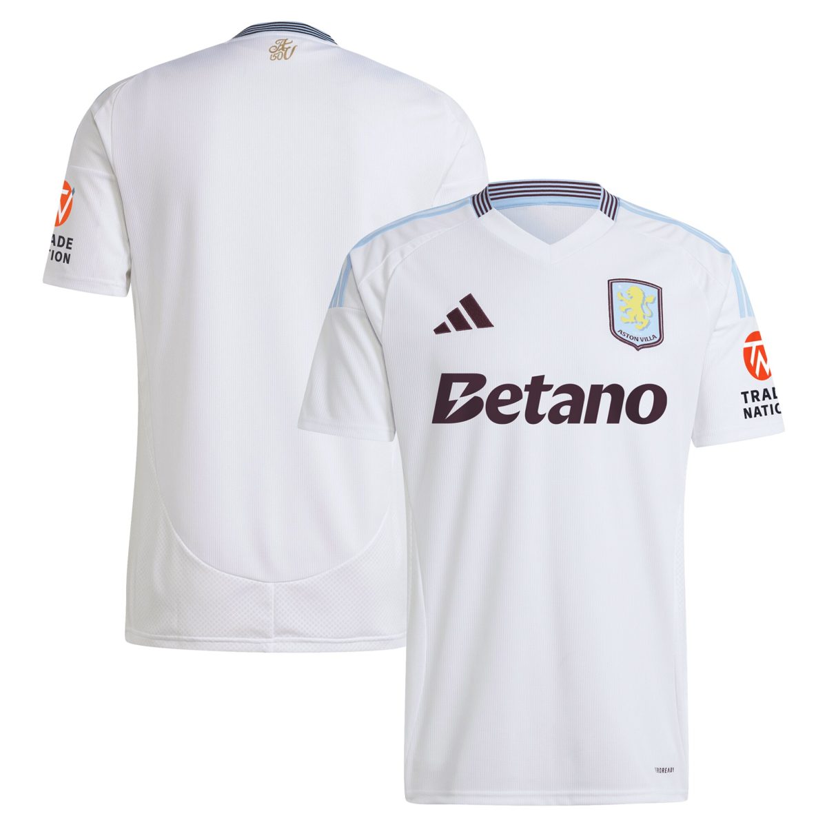 Aston Villa aston villa adidas away shirt 2024-25 with custom printing Kits - Official Football Shirts & Training Gear