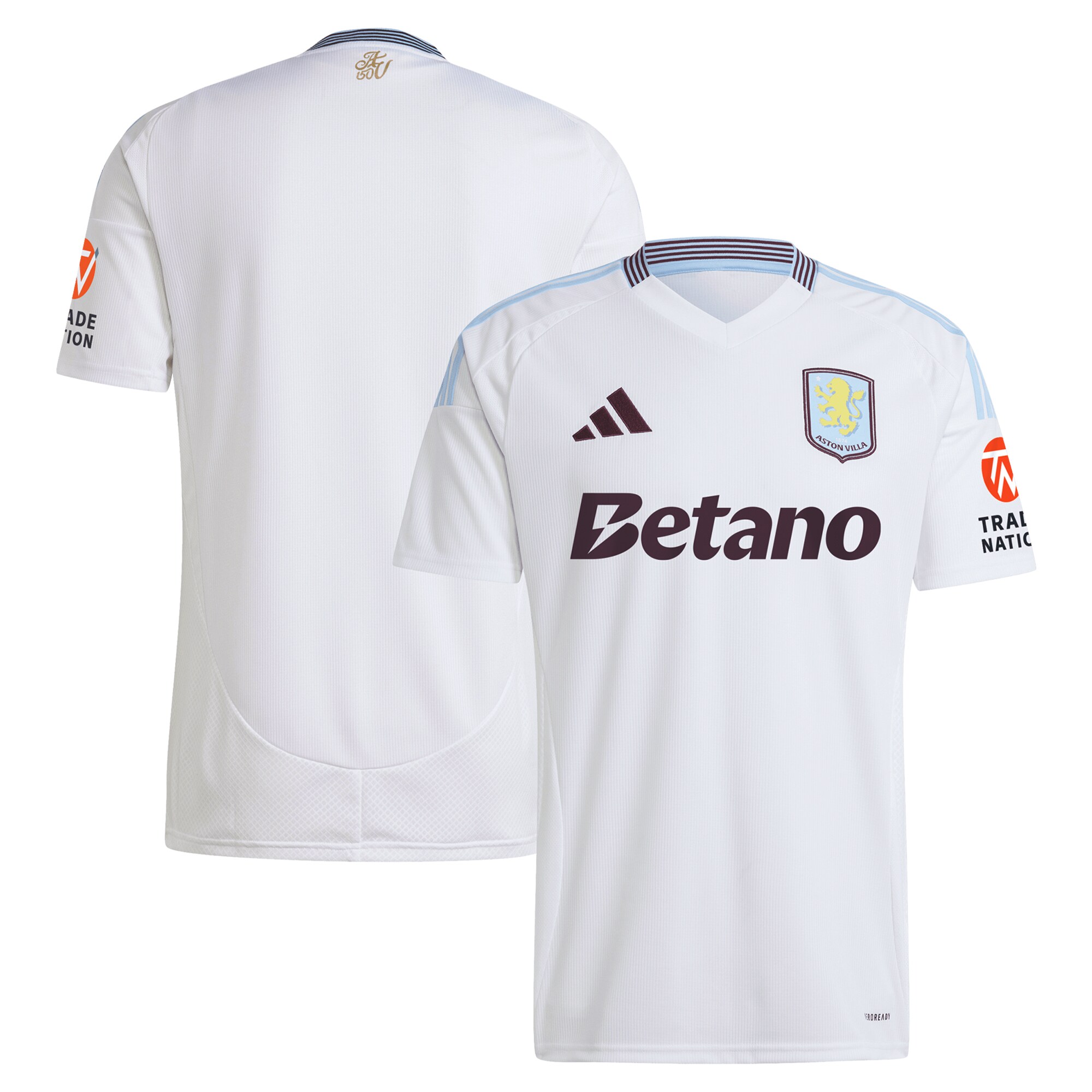 Aston Villa aston villa adidas away shirt 2024-25 with custom printing Kits - Official Football Shirts & Training Gear