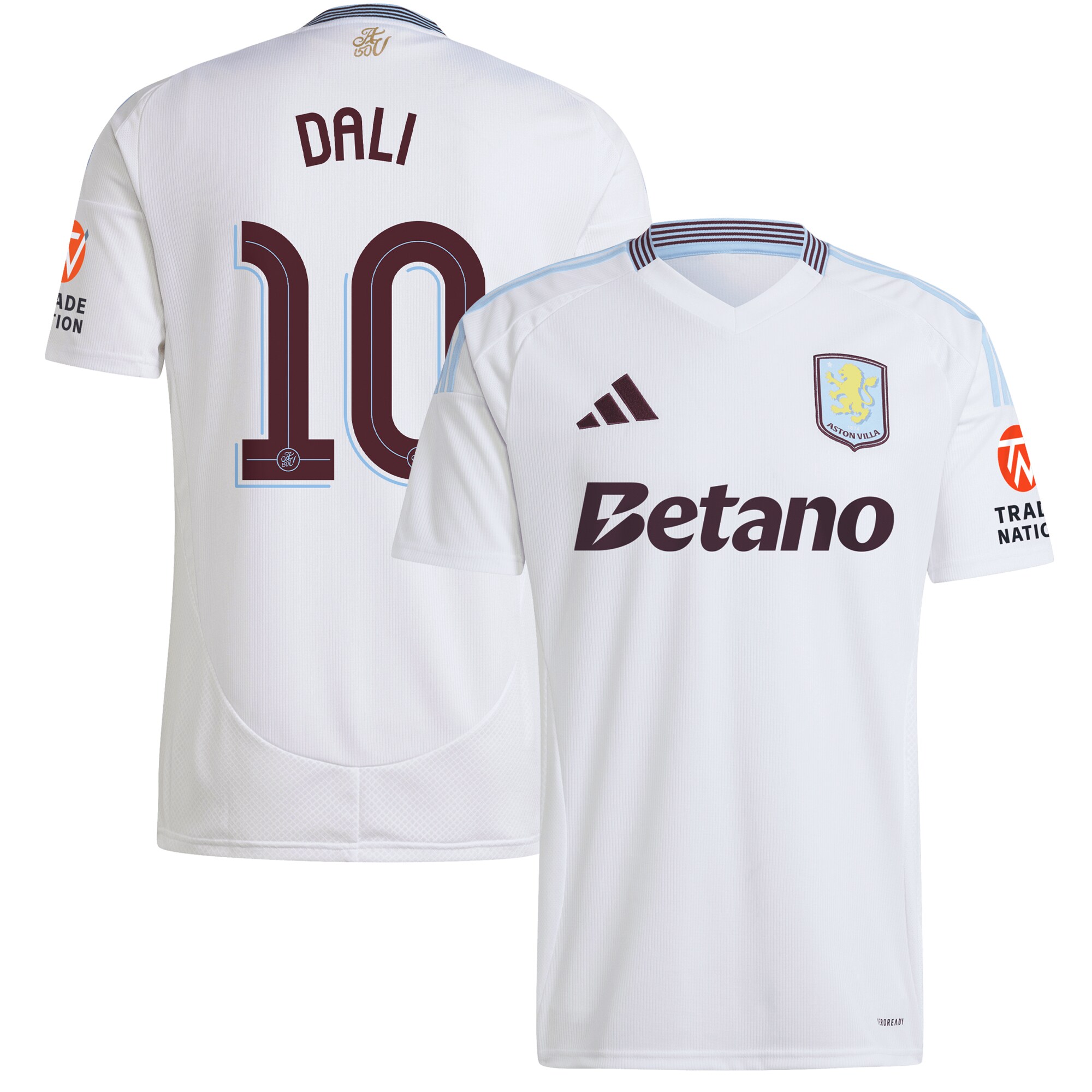 Aston Villa aston villa adidas away shirt 2024-25 with dali 10 cup printing Kits - Official Football Shirts & Training Gear